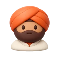 Turban Person 3D icon
