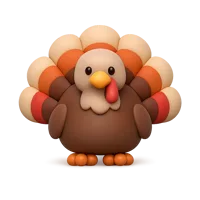 Turkey 3D icon