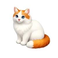 Turkish Van Cat 3D icon