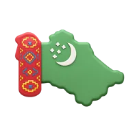 Turkmenistan 3D icon