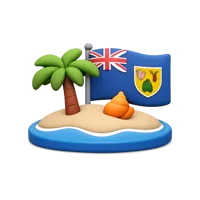 Turks And Caicos 3D icon