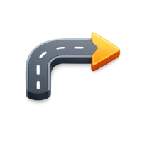 Amber Turn 3D icon
