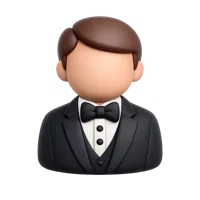 Tuxedo Man 3D icon