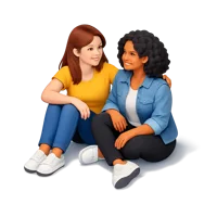 Two Women 3D icon