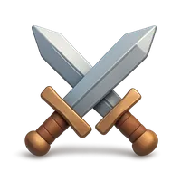 Two Swords 3D icon