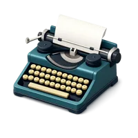Typewriter 3D icon