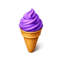 Ube Ice Cream 3D icon