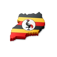 Red Uganda 3D icon