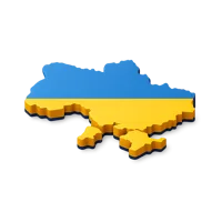 Blue Ukraine 3D icon