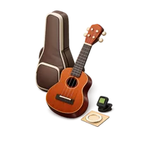 Ukulele Set 3D icon