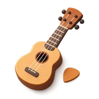 Ukulele 3D icon