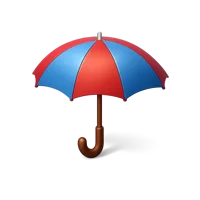 Red Umbrella 3D icon