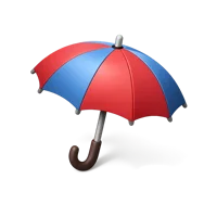 Blue Umbrella 3D icon