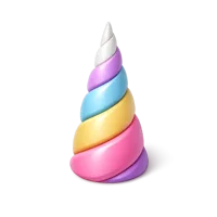 Pink Unicorn Horn 3D icon