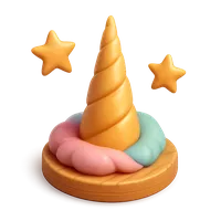 Unicorn Horn 3D icon