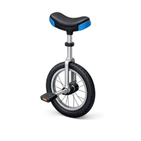 Blue Unicycle 3D icon