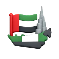 United Arab Emirates 3D icon