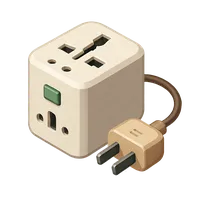 Universal Travel Adapter 3D icon