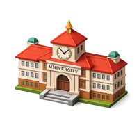 University 3D icon