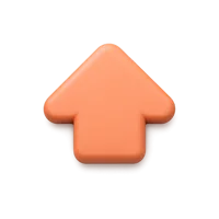 Up Button 3D icon