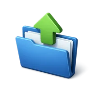Upload 3D icon