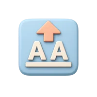 Uppercase Input 3D icon