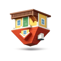 Upside-Down House 3D icon