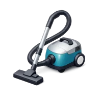 Teal Vacuum Cleaner 3D icon