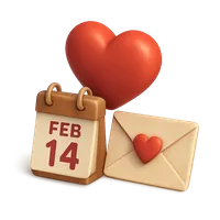 Valentine’s Day 3D icon