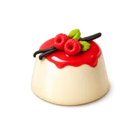 Vanilla Panna Cotta 3D icon