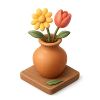 Vase 3D icon