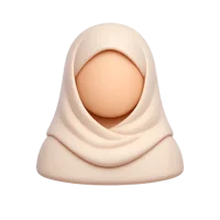 Veiled Person 3D icon
