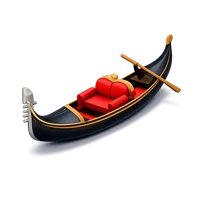 Venetian Gondola 3D icon