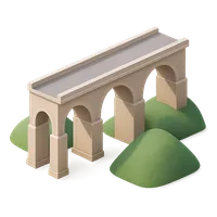 Viaduct 3D icon