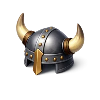 Viking Helmet 3D icon