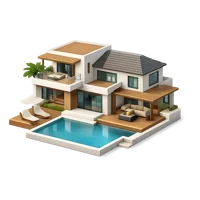 Brown Villa 3D icon
