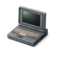 Vintage Laptop 3D icon