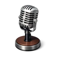 Vintage Microphone 3D icon