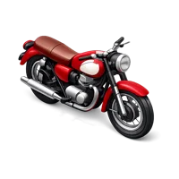 Vintage Motorcycle 3D icon