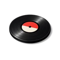 Red Vinyl Record 3D icon