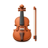 Violin 3D icon
