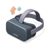 Virtual Reality Headset 3D icon