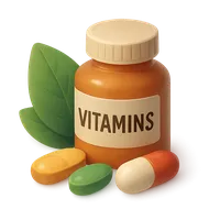 Vitamins 3D icon