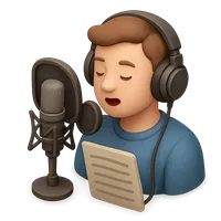 Voice Actor 3D icon