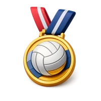 Volleyball Medal 3D icon