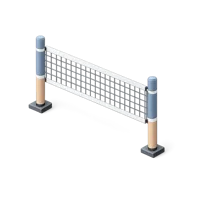 Volleyball Net 3D icon