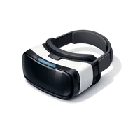 Blue VR headset 3D icon