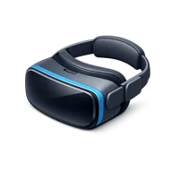 Teal VR headset 3D icon