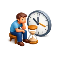 Waiting 3D icon