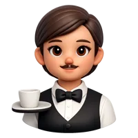 Waitress Avatar 3D icon